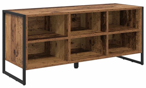 Skříň na obuv 100 x 35 x 44 cm Kompozitní dřevo Staré dřevo