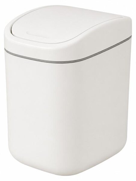 Verk 27674 Mini odpadkový koš s víkem 2 l, bílý