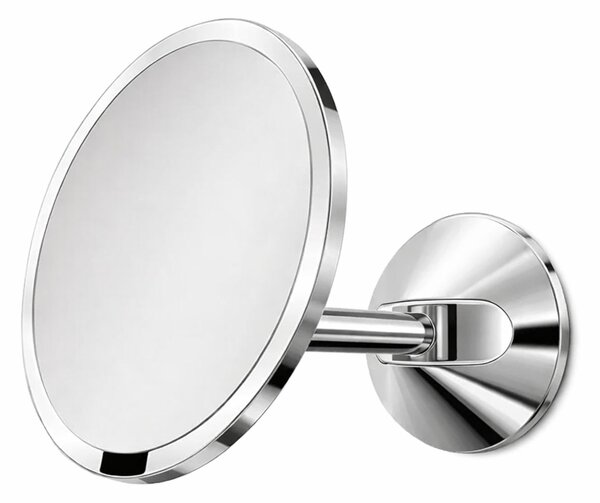Kosmetické zrcátko na zeď, Simplehuman Sensor, LED osvětlení, 5x, síťové, lesklá nerez