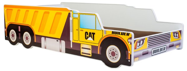 ADRK Postel CONSTRUCTION CAR, CH-CON-C-140-E1789, 140x70 cm s matrací, žlutá