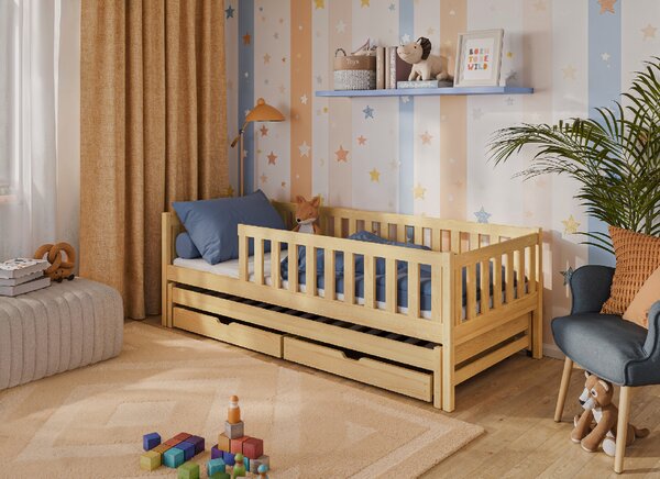 Legno Dětská rozkládací postel Cola borovice Rozměr (cm): 80x160