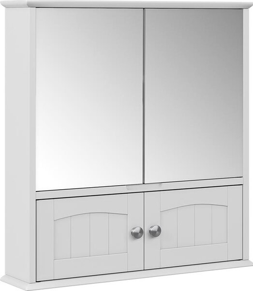 Koupelnová zrcadlová skříňka Vicco Bianco Bílá 56 x 58 cm, Model 57406