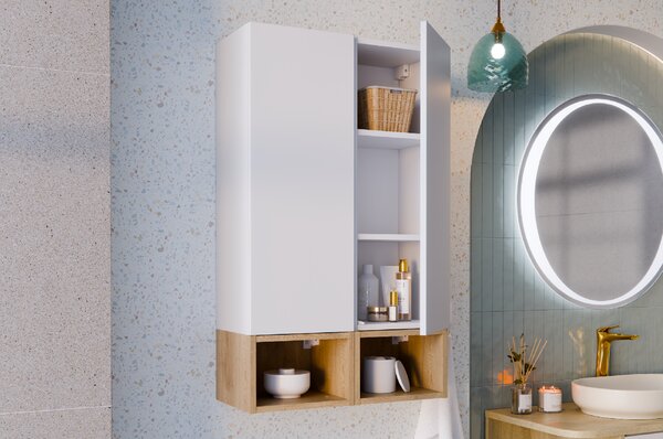 Comad Doplňková koupelnová skříňka nízká Aster White 30 bílá