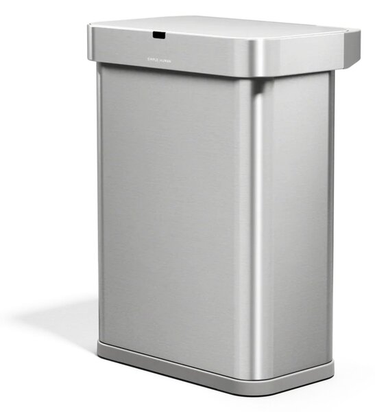 Simplehuman bezdotykový odpadkový koš SENSOR, 58 L, hlasové ovládání, nerezová ocel