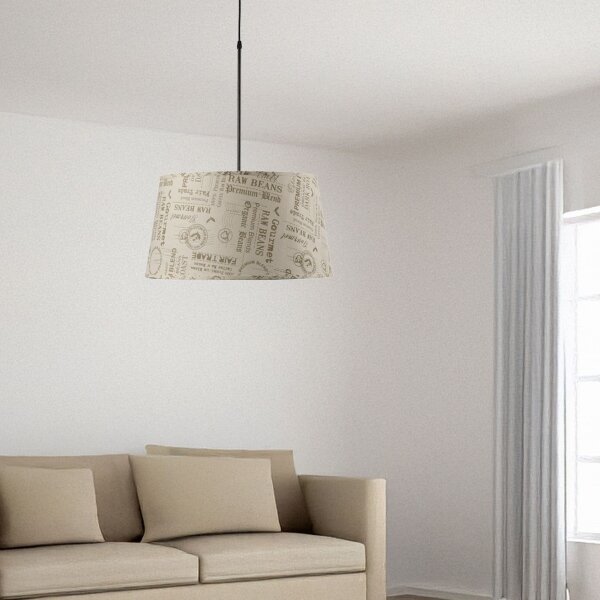 ONLI - Lustr na lanku MAIDA 1xE27/15W/230V pr. 50 cm hnědá