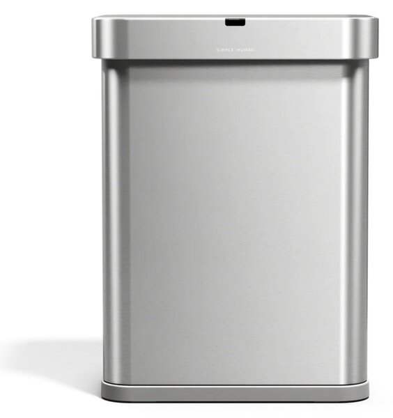 Simplehuman bezdotykový odpadkový koš SENSOR, 58 L, hlasové ovládání, nerezová ocel