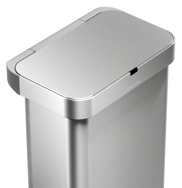 Simplehuman bezdotykový odpadkový koš SENSOR, 58 L, hlasové ovládání, nerezová ocel