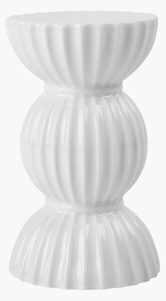 Porcelánový svícen's žebrovaným povrchem Tura