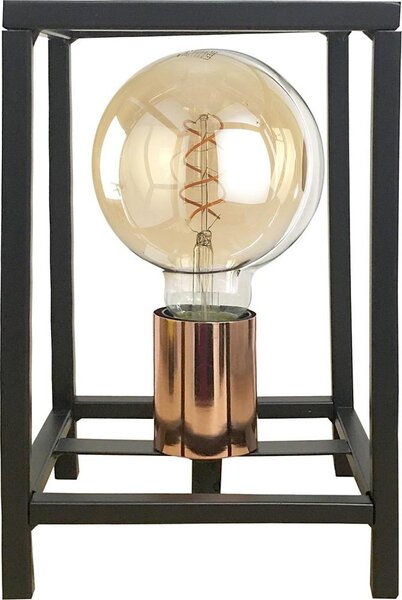 ONLI - Stolní lampa FLOKI 1xE27/15W/230V 20 cm černá/měděná