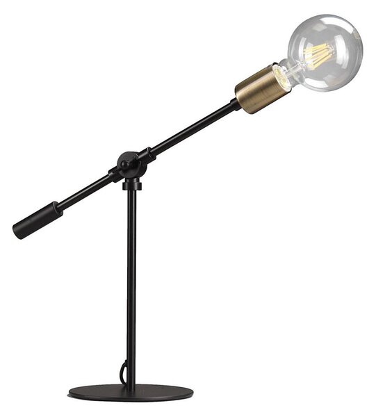 ONLI - Stolní lampa ASTE 1xE27/15W/230V 45 cm černá/zlatá