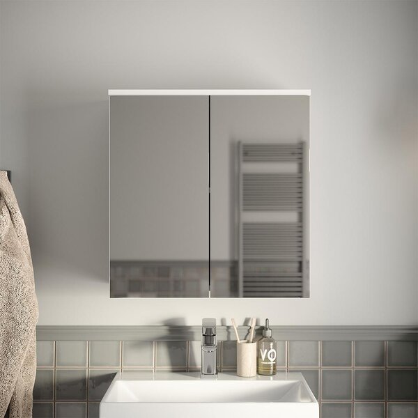 Koupelnová zrcadlová skříňka Vicco Ruben Bílá/Řemeslný dub 60.2 x 62 cm, Model 62906