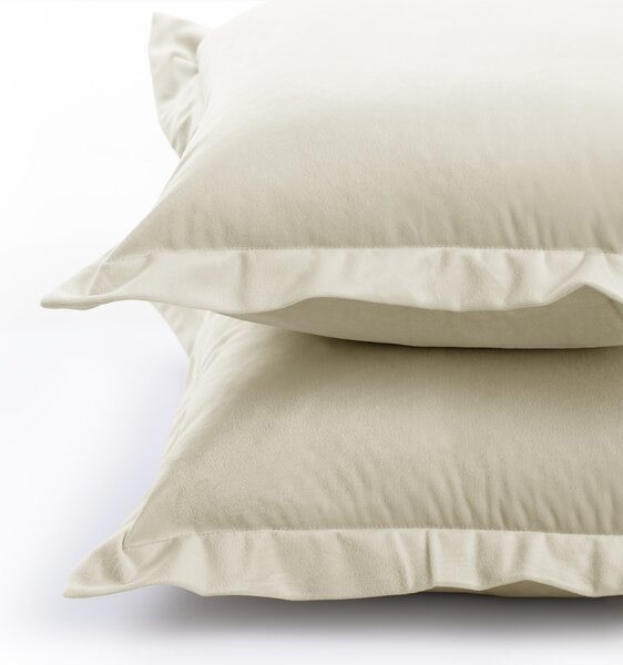 Povlaky na polštáře AmeliaHome Velvet Side Si krémové, velikost 50x70