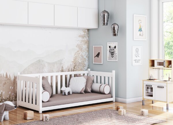 Lano Furniture Dětská postel s ohrádkou Koncept borovice Rozměr (cm): 80x160