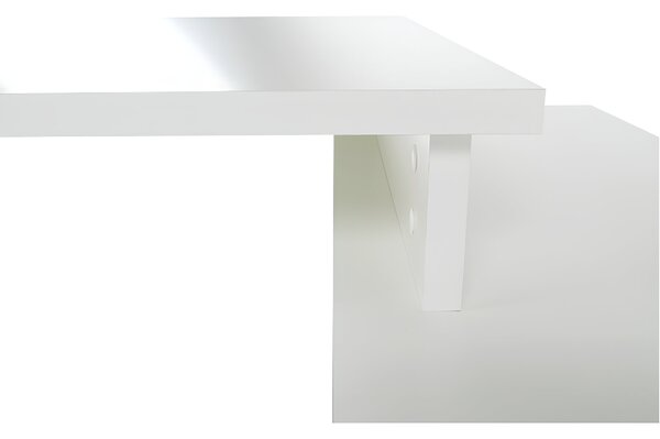 KONDELA Psací stůl, bílá / šedá, DALTON 2 NEW VE 02