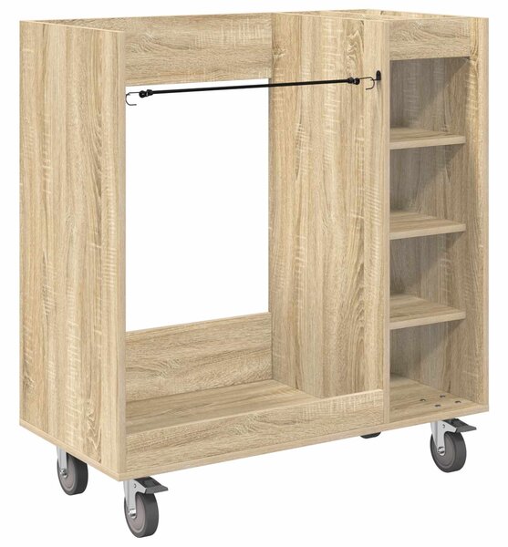 Golfová skříň s kolem Jednobarevný Sonoma dub 90 x 45 x 98 cm