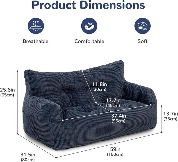 Dětská sedačka na kolo, sedací vak pro dospělé s polstrováním, dvojitá pohovka s přenosným úchopem, ergonomická, moderní, vhodná do obývacího pokoje