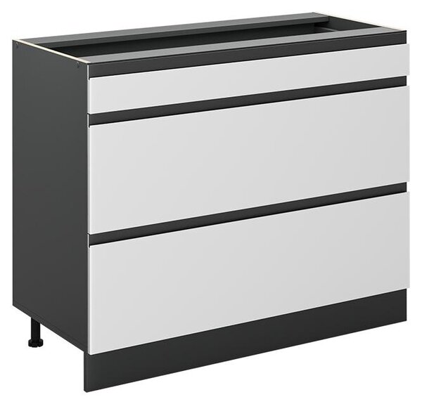 Spodní skříňka kuchyňské linky Vicco R-Line Bílá/Antracit 100 cm bez pracovní desky, Model 71598