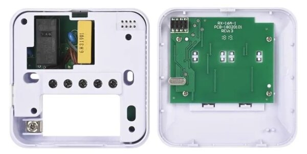 Pokojový manuální bezdrátový termostat 230V/16A 2xAA bílá