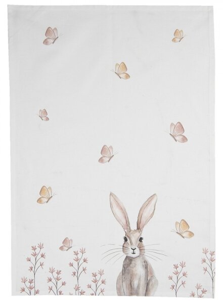 Kuchyňská utěrka s velikonočním motivem Rustic Easter Bunny – 50x70 cm