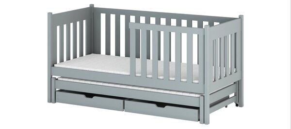Legno Dětská rozkládací postel Karla šedá Rozměr (cm): 80x160
