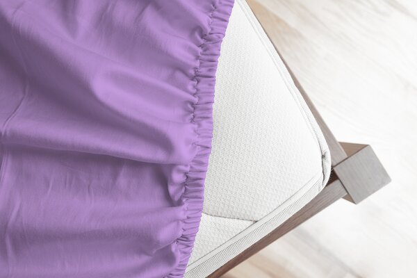 Prostěradlo Světle fialové FROTÉ PREMIUM Froté PREMIUM 90-100 x 200-220/30