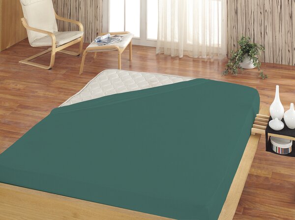 Prostěradlo Zelenomodré FROTÉ PREMIUM Froté PREMIUM 90-100 x 200-220/30