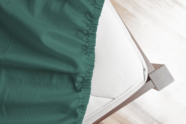 Prostěradlo Zelenomodré FROTÉ PREMIUM Froté PREMIUM 90-100 x 200-220/30