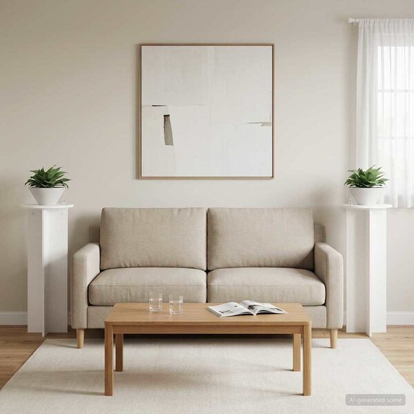 Stojan na rostliny 2 pcs Bílá Ø40 x 100 cm Kompozitní dřevo