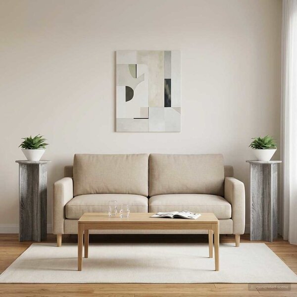 Stojan na rostliny 2 pcs Šedá sonoma Ø40 x 100 cm