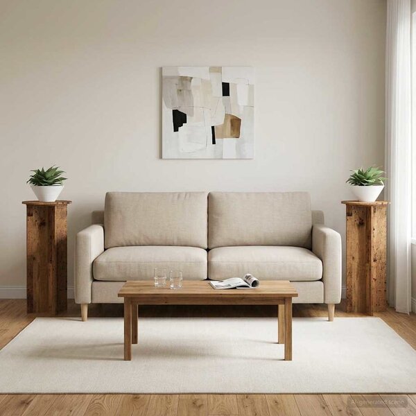 Stojan na rostliny 2 pcs Staré dřevo Ø40 x 100 cm
