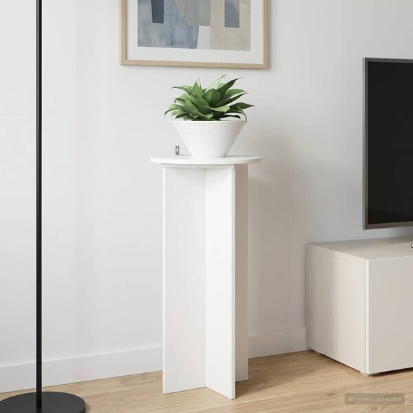 Stojan na rostliny 2 pcs Bílá s vysokým leskem 40 x 40 x 80 cm