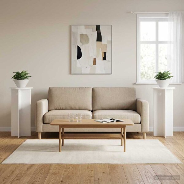 Stojan na rostliny 2 pcs Bílá Ø40 x 80 cm Kompozitní dřevo