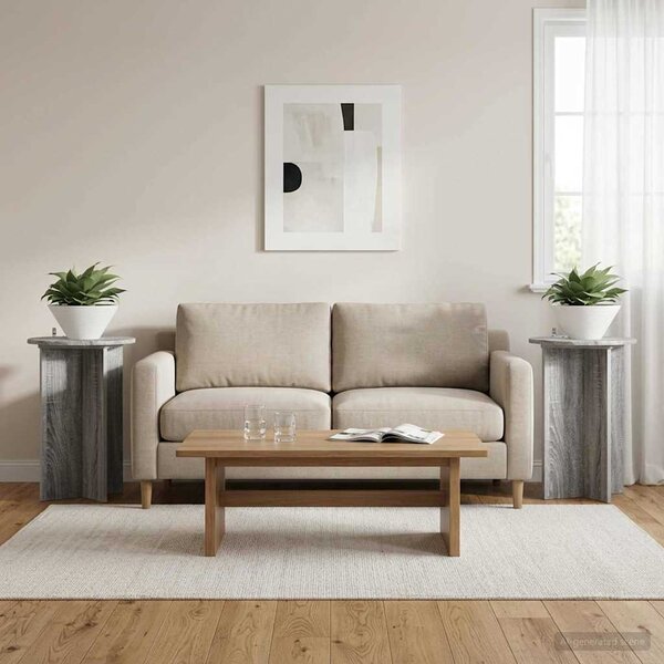Stojan na rostliny 2 pcs Šedá sonoma Ø40 x 60 cm