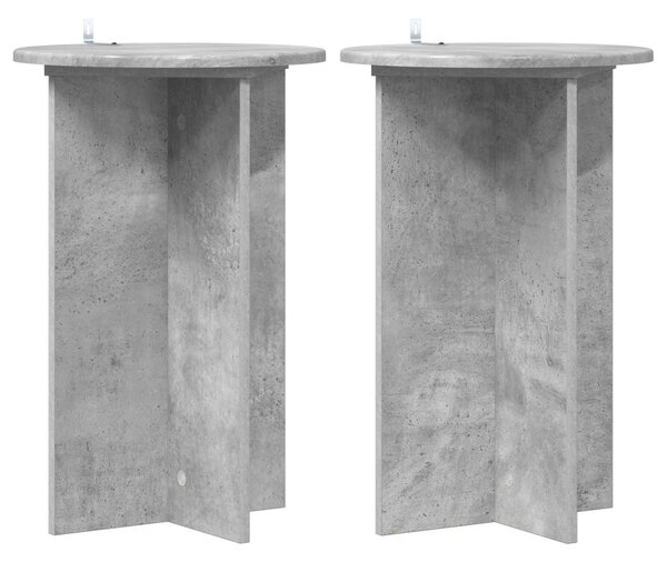 Stojan na rostliny 2 pcs Betonově šedá Ø40 x 60 cm