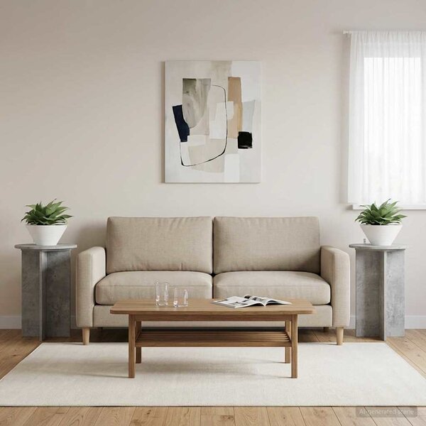 Stojan na rostliny 2 pcs Betonově šedá Ø40 x 60 cm