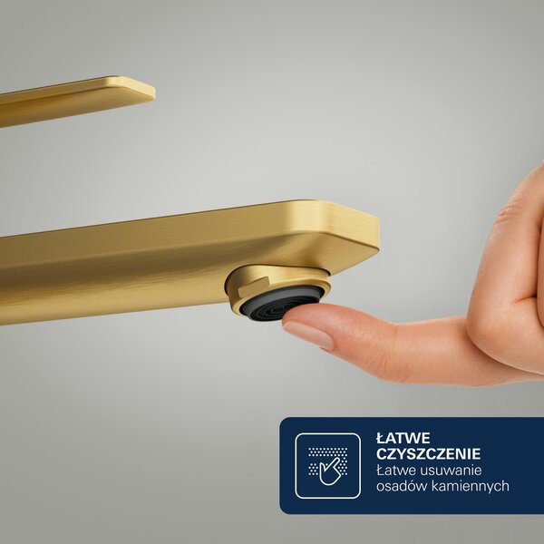 Grohe Lineare umyvadlová baterie stojící Brushed Cool Sunrise 23106GN1
