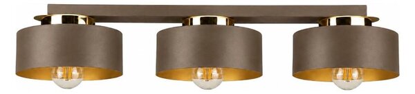 Stropní svítidlo IGNIA 3xE27/60W/230V hnědá/zlatá