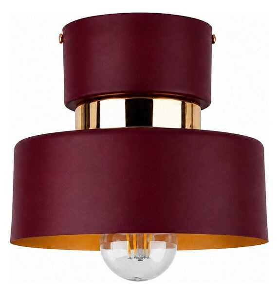 Stropní svítidlo IGNIA 1xE27/60W/230V vínová/zlatá