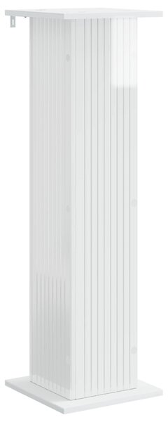 Stojan na rostliny Bílá s vysokým leskem 30,5 x 30 x 100,5 cm