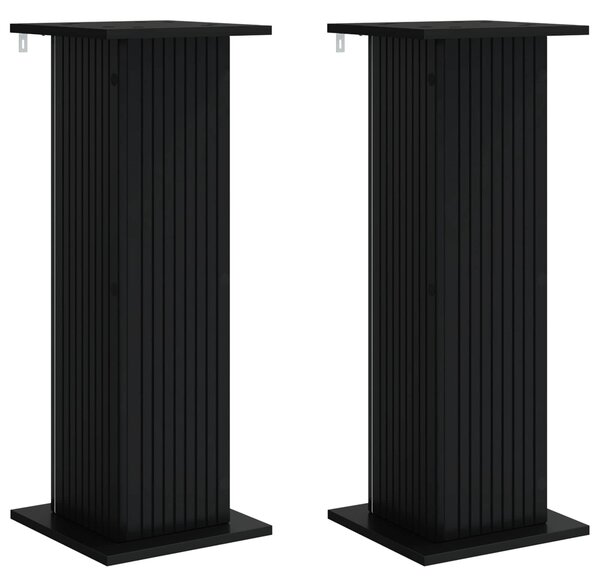 Stojan na rostliny 2 pcs Černá 30,5 x 30 x 80,5 cm