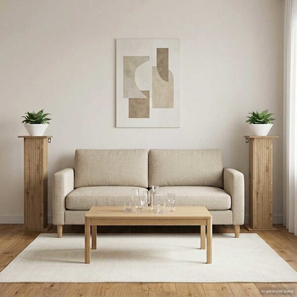 Stojan na rostliny 2 ks Dub artisan 30,5 x 30 x 100,5 cm