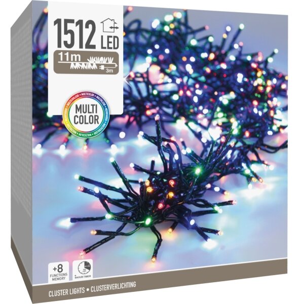 LED Venkovní vánoční řetěz 1512xLED/230V/8 funkcí 14 m IP44 multicolor