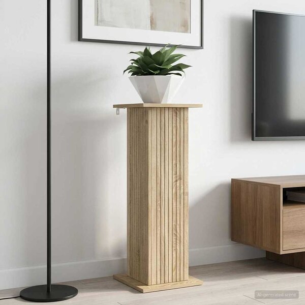 Stojan na rostliny Dub sonoma 30,5 x 30 x 80,5 cm