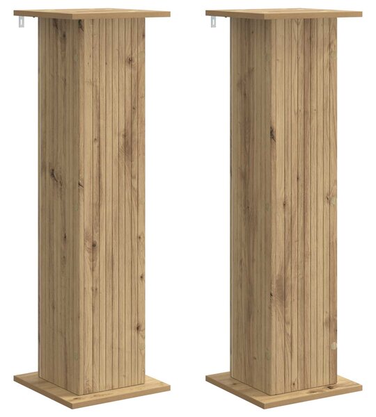 Stojan na rostliny 2 ks Dub artisan 30,5 x 30 x 100,5 cm