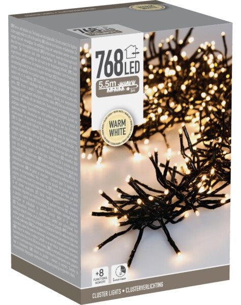 LED Venkovní vánoční řetěz 768xLED/230V/8 funkcí 8,5 m IP44 teplá bílá
