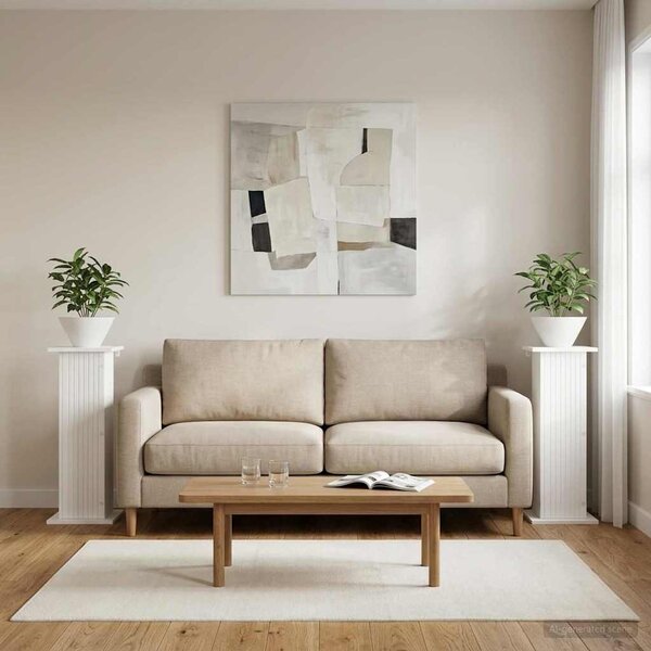 Stojan na rostliny 2 pcs Bílá 30,5 x 30 x 80,5 cm