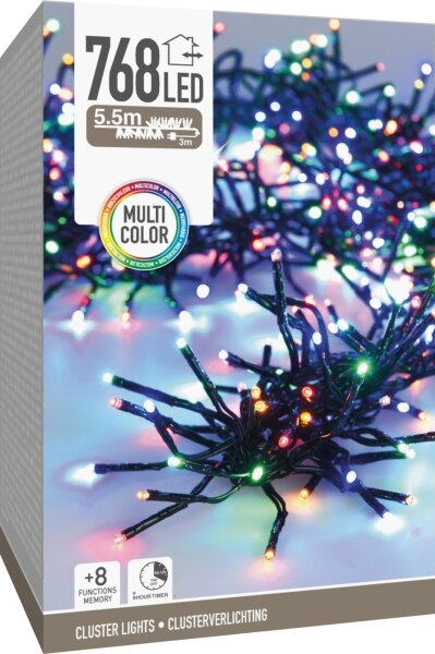 LED Venkovní vánoční řetěz 768xLED/230V/8 funkcí 8,5 m IP44 multicolor