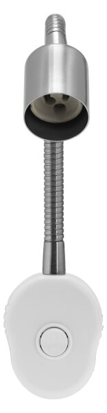 Osram - Flexibilní nástěnná lampa PLUG TUBE FLEX 1xGU10/5W/230V matný chrom/bílá