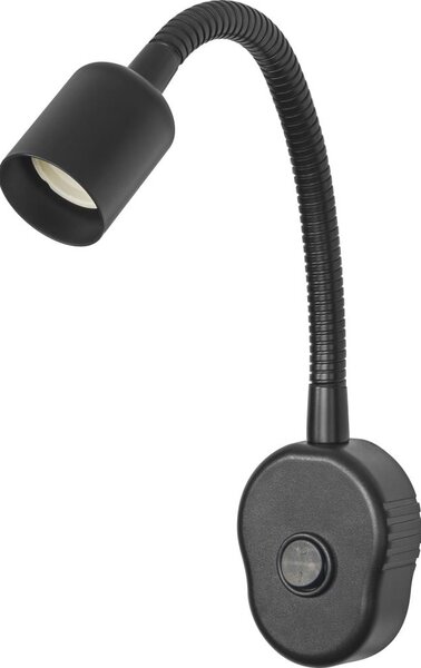 Osram - Flexibilní nástěnná lampa PLUG TUBE FLEX 1xGU10/5W/230V černá