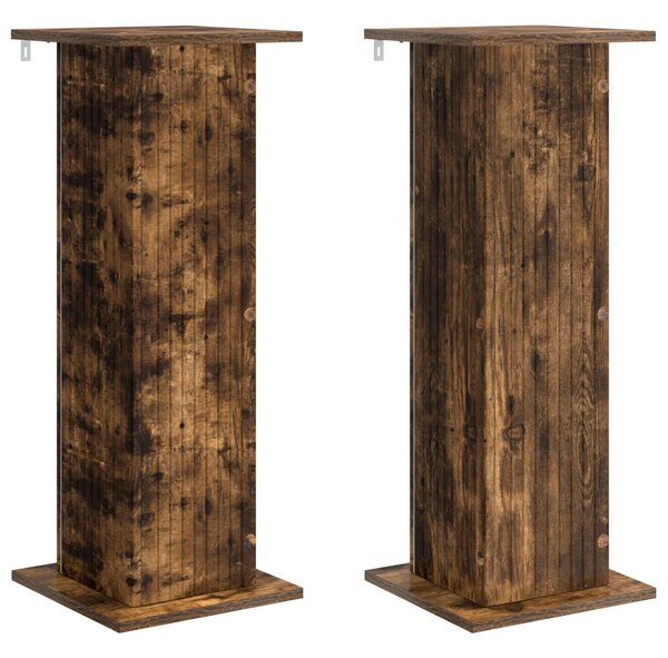 Stojan na rostliny 2 pcs Kouřový dub 30,5 x 30 x 80,5 cm